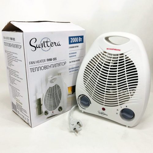 Обогреватель тепловентилятор (дуйка) Suntera FHW-101, Ветродуйка обогреватель, Электрическая дуйка, 2000 w