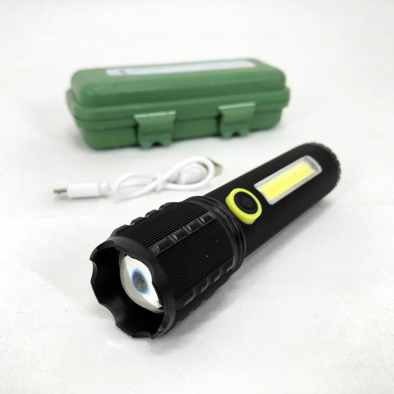 Фонарик ручной аккумуляторный C71/C81-P50-COB, Фонарик светодиодный ручной аккумуляторный портативный