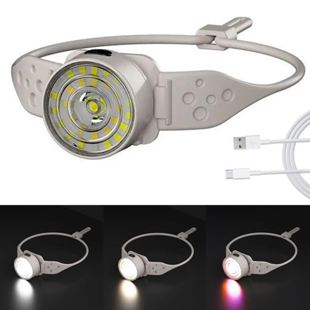 Фонарь налобный G25-XPG+30SMD(white+yellow+red-blue)