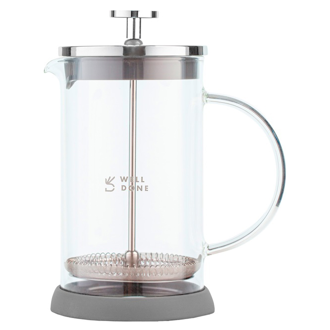 Френч-пресс Well Done WD-8036B из термостойкого стекла 600 мл
