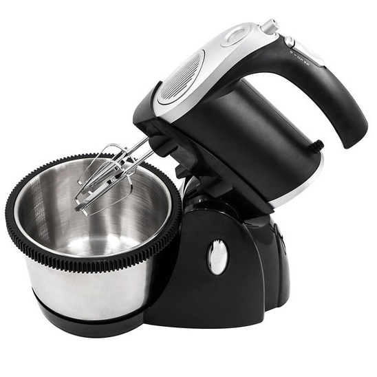 Миксер кухонный ручной RAF R.6662 с подставкой и вращающейся чашей на 3 л 5 скоростей 1000 Вт