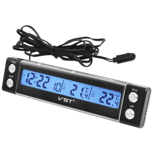 Авточасы с датчиком температуры VST-7036