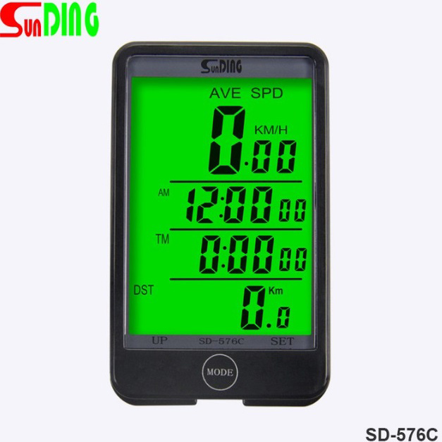 Велокомпьютер SD-576C беспроводной с подсветкой экрана