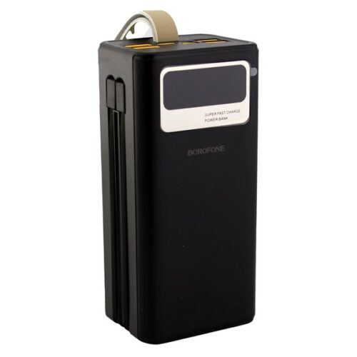 Портативное зарядное устройство Power Bank BOROFONE DBT35A 40000mAh со встроенными кабелями